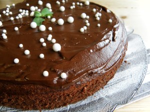 Mørk sjokoladekake